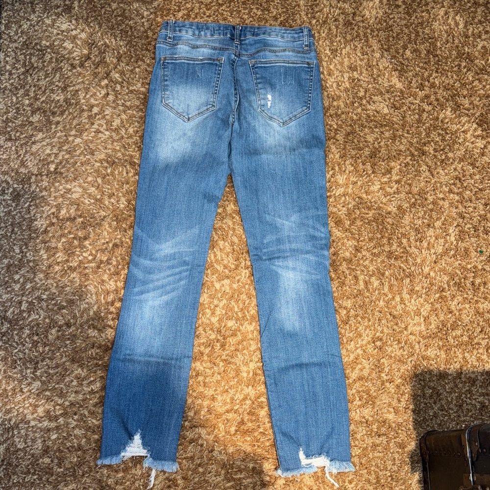 Risen Stylish Distressed Blue Women's Jeans